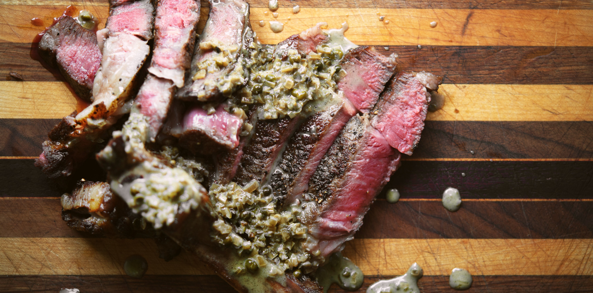 Justin Warner's Ribeye Au Poivre Recipe
