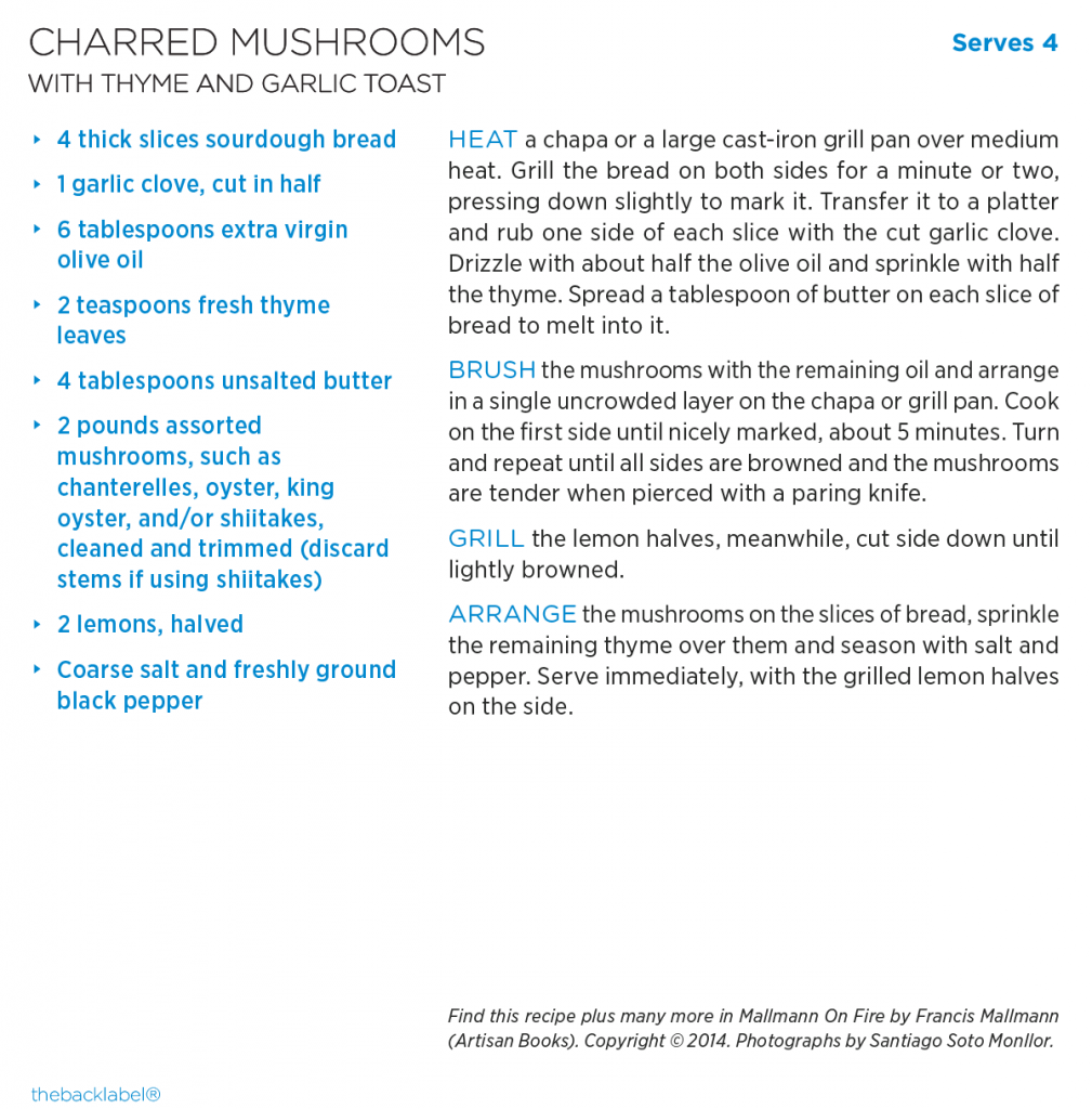 Charred Mushrooms with Thyme