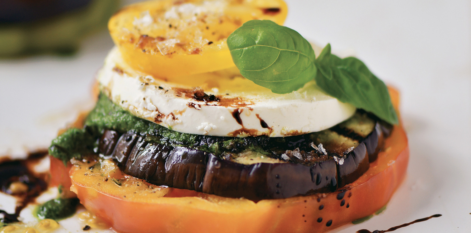 Eggplant, Tomato, and Mozzarella Stacks The Vegetable Butcher