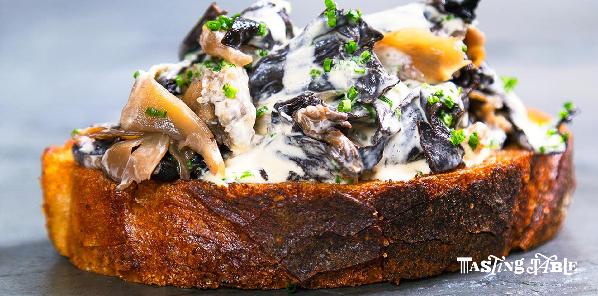 Pickled Mushroom Toast