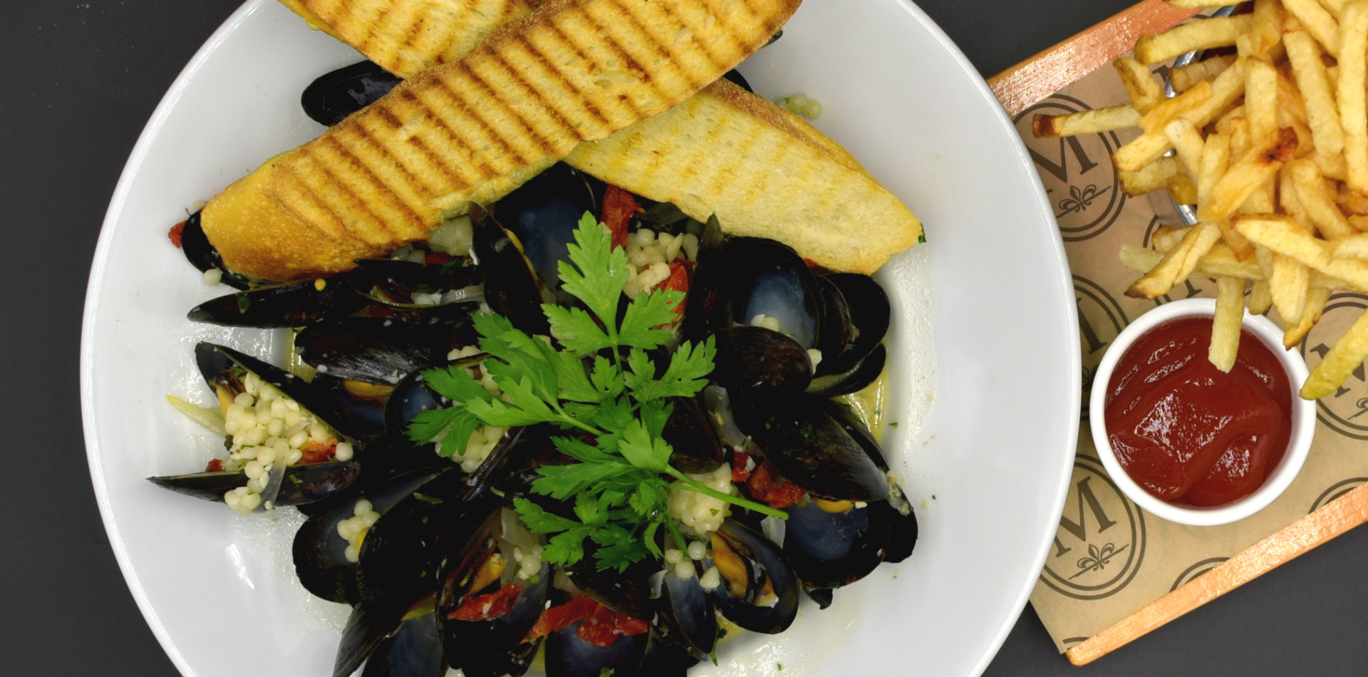 Mussels Meuniere thebacklabel