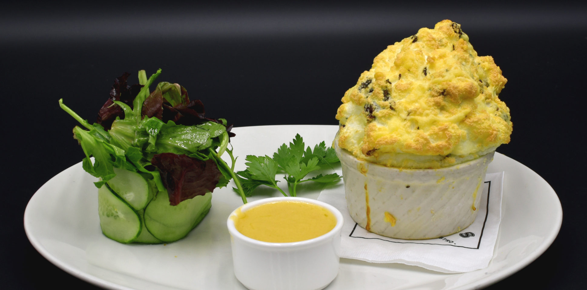 Mushroom Soufflé thebacklabel