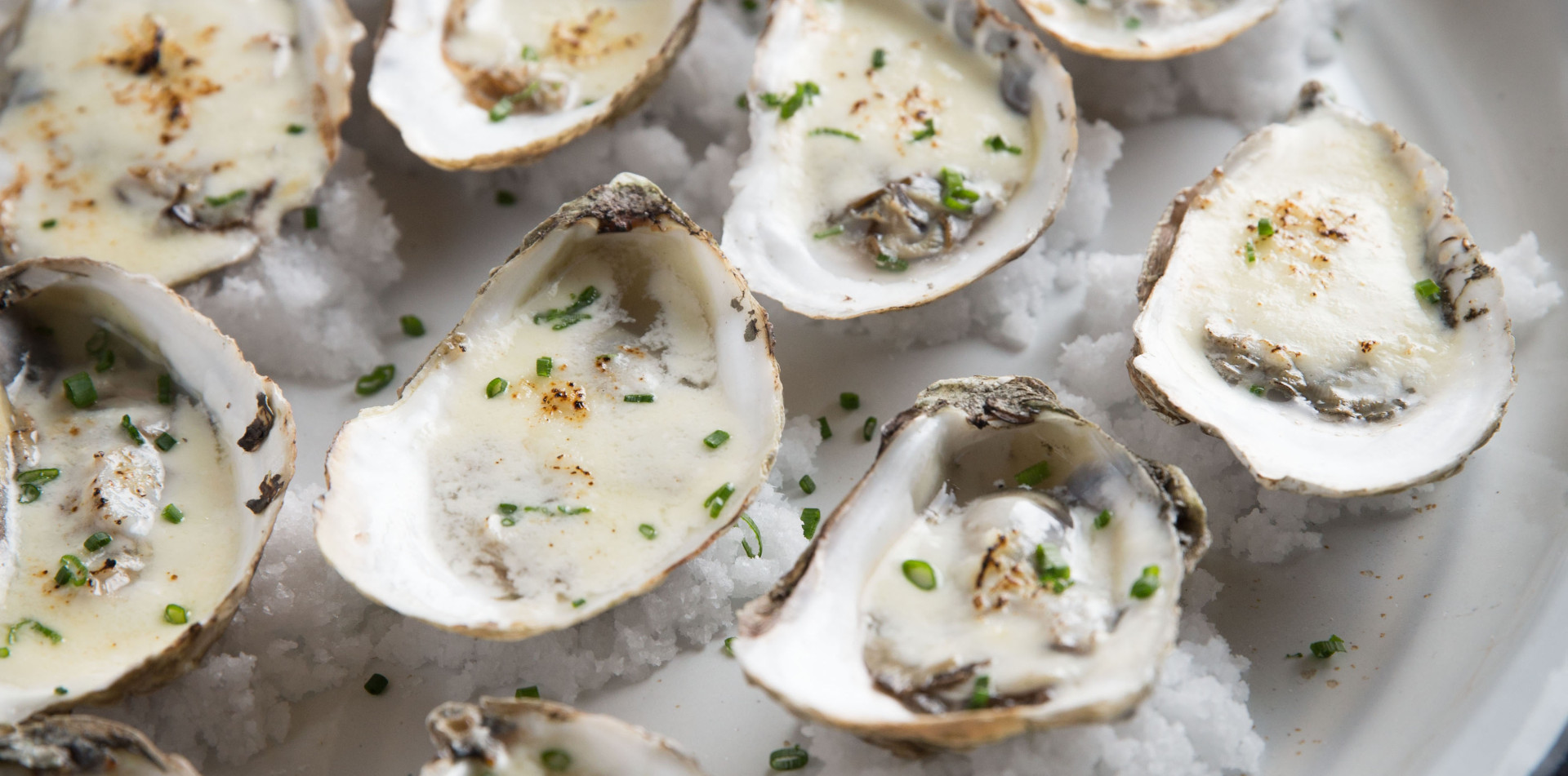 Roasted Oysters with ParmigianoReggiano Rind Zabaglione thebacklabel